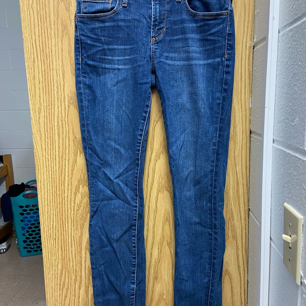 Darker blue jeans